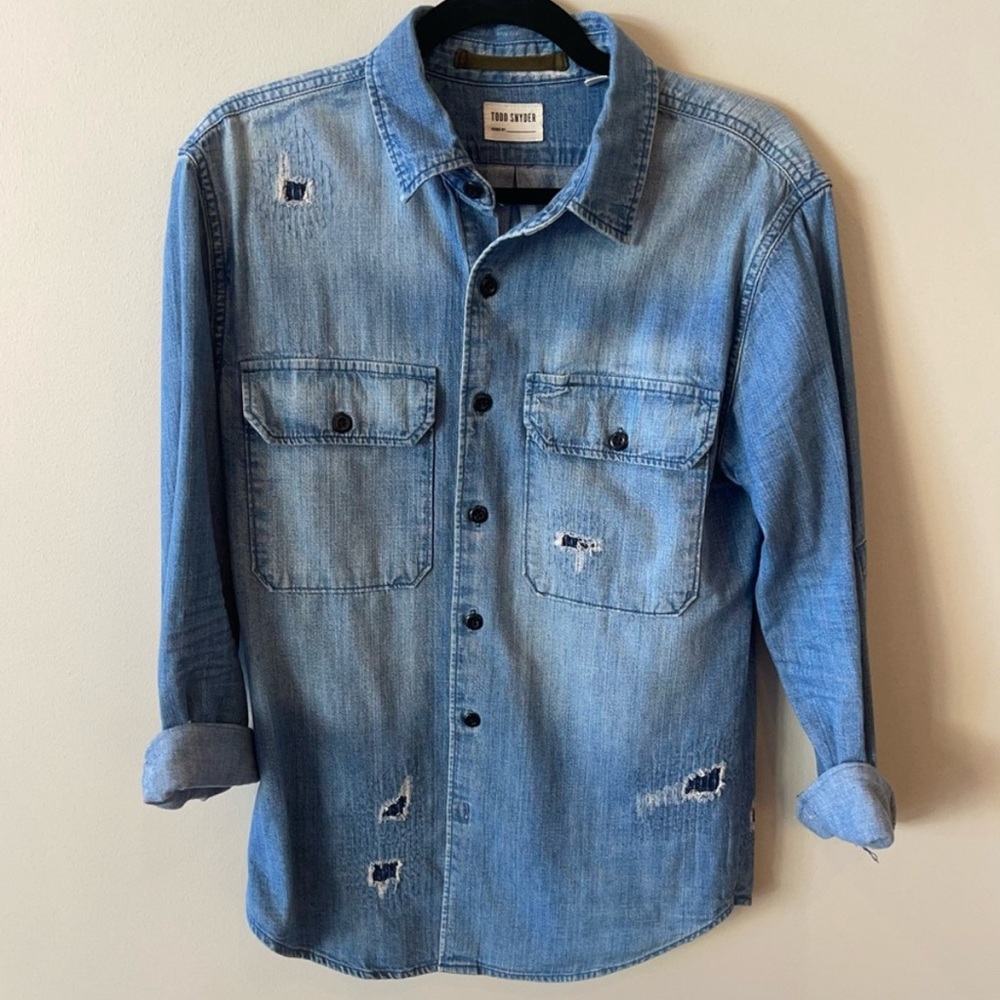 Todd Snyder denim shirt men’s